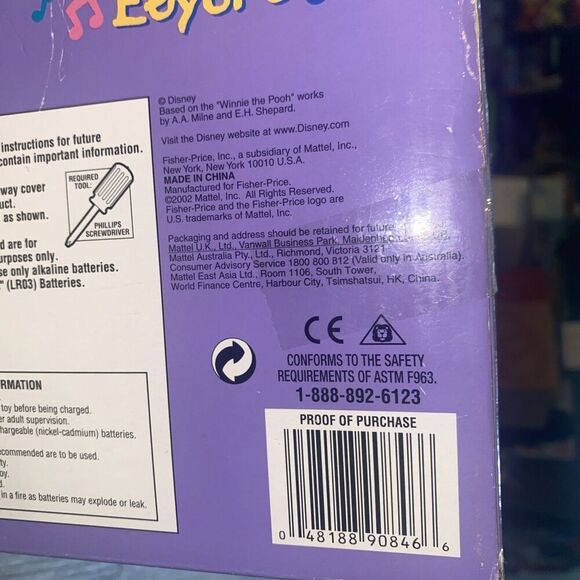 Fisher Price Disney Makin' Melodies Eeyore Plush Plays Drum 18M+ New In Box - Picture 7 of 8